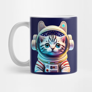 Kitten In Spacesuit in Deep Space Mug